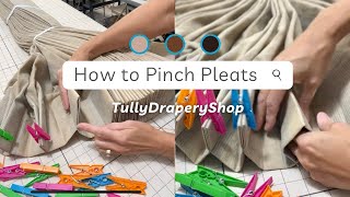 How to create 2 finger or 3 finger euro pleats for pinch pleated drapery [upl. by Le]