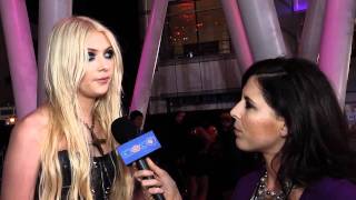 Taylor Momsen Talks Pretty Reckless quotLight Me Upquot Album [upl. by Daj]