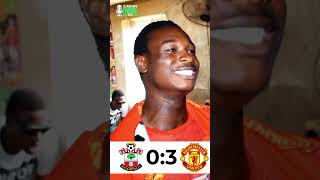 SOUTHAMPTON VS MANCHESTER UNITED 03 FANS REACTIONS epl premierleague manutd football [upl. by Henke]