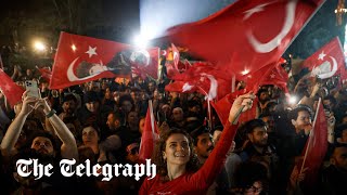 Supporters of Turkish opposition celebrate in the streets after election victories [upl. by Azaleah387]