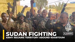 War in Sudan Army regains territory around Khartoum [upl. by Kenwrick]