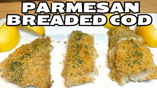 Delicious Parmesan Breaded Cod [upl. by Elacim]