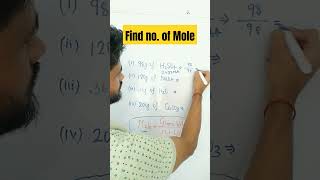 Find noof moleMoleMole conceptClass 9 10 amp 11mole schoolexam chemistry [upl. by Amathist]