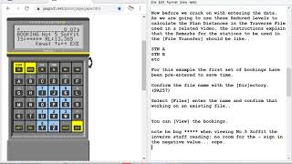 PSION Organiser II LandPack Demonstration Instructions 2 of 2 Leveller [upl. by Enala355]