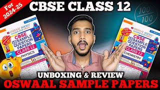 Oswaal Sample Paper Class 12 202425  Unboxing amp Review  Best Sample Paper Book for Class 12 CBSE [upl. by Elockin899]