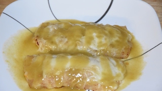 Creamy Chicken Enchiladas Recipe  Receta de Enchiladas  Chicken Enchiladas With Green Chile Sauce [upl. by Elda233]