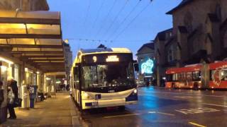 Relève du conducteur à bord du Trolleybus 865 TL Lausanne [upl. by Sybille]