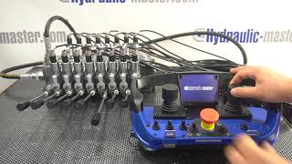 Proportional valve Walvoil DPX100 8 Sections  Scanreco Maxi 2 joysticks G2B [upl. by Aralc660]