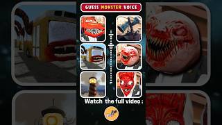 Guess the MONSTERS VOICE  Siren head Choo Choo Charles Bus Eater [upl. by Haila]