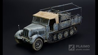 SdKfz 7 Mittlerer Zugkraftwagen 8t  172 Revell  HalfTrack Models [upl. by Aleahc]