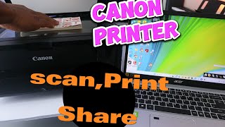 How To SCAN In CANON PIXMA Printer To Laptop Computer PC Print Share to Email [upl. by Anilecram]