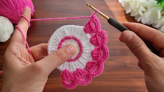 So Beautiful And So Easy 😇🥰 How To Crochet a Coaster Supla ✔ Çok Kolay Tığ İşi Supla Bardak Altlığı [upl. by Ahsilrak920]