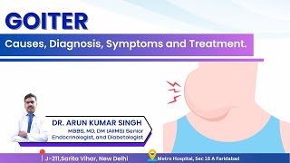 Goiter Causes Diagnosis Symptoms and Treatment  Dr Arun Kumar Singh [upl. by Atinar]