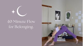 40 Minute Katonah Yoga™ Flow Finding Belonging [upl. by Auqenahs]