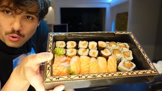 Tentando gostar de comida japonesa em 13 minutos [upl. by Rafaelita]