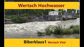 Wertach Hochwasser zwischen Gögginger und Inninger Brücke bei Augsburg [upl. by Llemij]