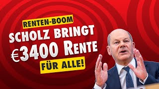 RentenBoom Scholz bringt €3400Monat Rente für gesetzliche Rentenversicherung deutscher Senioren [upl. by Allevon]