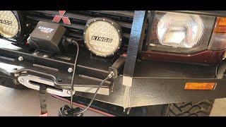 How to install a winch diy video kings extreme 72 hp dominator x 12000lb including wiring up next [upl. by Aay]