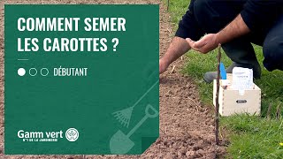 TUTO Comment semer les carottes   Jardinerie Gamm vert [upl. by Ainessej390]