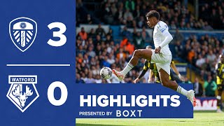 Highlights  Leeds United 30 Watford  Piroe scores again [upl. by Sucramad]