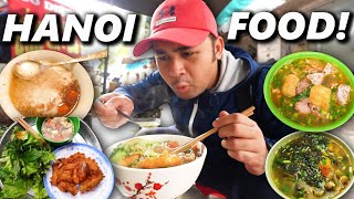 Crazy HANOI Street Food Tour TOP 6 VIETNAMESE Food of HANOI🇻🇳 [upl. by Wayolle98]