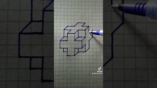 Dibujo fácil 3D pixel funk anime remix music demonslayer art drawing retosartistmix [upl. by Htennaj]