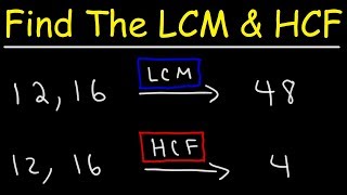 How To Find The LCM and HCF Quickly [upl. by Airual466]