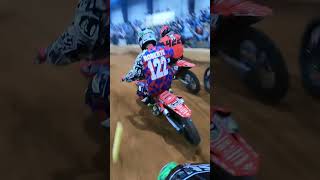 Arenacross A Class Big Crash motocross youtubeshorts supercross motocross [upl. by Avahc]