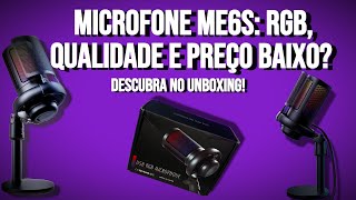 Microfone ME6S RGB Qualidade e Preço Baixo Descubra no Unboxing [upl. by Yahsat]