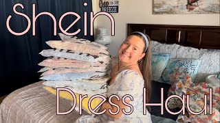 Shein Dress Haul  Mid Size Haul  10 Dresses [upl. by Atalanti]