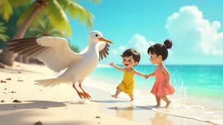 ALBATROSS BEACH CLEAN  UP  KIDS MORAL STORY  EXCLUSIVE ENVIRONMENTAL RESPONSIBILITY IN ENGLISH 🌊 [upl. by Ojytteb]