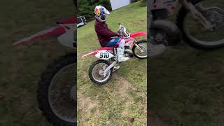 Warming Up a Mint 2003 CR250 2Stroke [upl. by Arrais620]