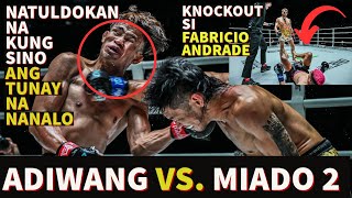 ADIWANG VS MIADO REMATCH NATULDOKAN NA  FABRICIO ANDRADE NAKATIKIM NG KNOCKOUT LOSS [upl. by Ardnoed]