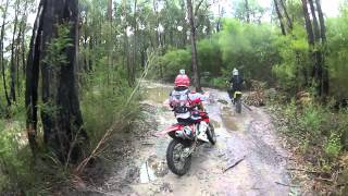 Dirt Bike Trail Riding Neerim South Victoria Australia Part 2 [upl. by Donia]