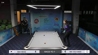 2024 ASIAN 9  BALL LADIES CHAMPIONSHIP I SEMI FINAL SEO SEOA vs WEI TZU CHIEN [upl. by Ulrica]