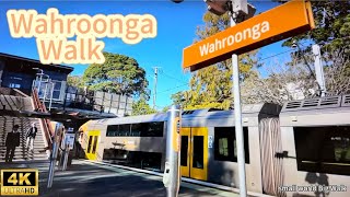 4K Wahroonga station at 11；00 am the suburb best for families with children雪梨上北最受有孩子家庭歡迎的suburb [upl. by Clayberg624]