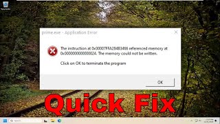 How to Fix the Primeexe Application Error on Windows 1011 Guide [upl. by Assiren129]