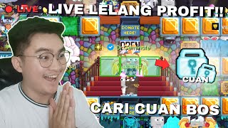 YOK LELANG LELANG CARI PROFIT Live Stream Growtopia [upl. by Anirrok]