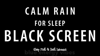 Healing of Stress to SLEEP Instantly with rain Sounds for Sleeping BLACK SCREEN [upl. by Ingles]