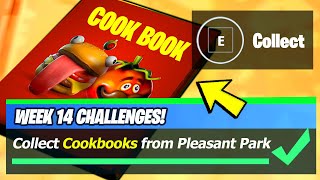 Cookbooks LOCATIONS amp Collect Cookbooks from Pleasant Park and Craggy Cliffs  Fortnite [upl. by Einor]