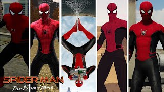 SpiderMan Far From Home MCU Upgraded Suit Evolution in SpiderMan Games [upl. by Accever]