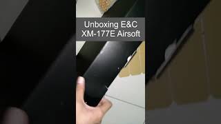 UNBOXING EampC XM177 AEG  shorts [upl. by Orlanta]