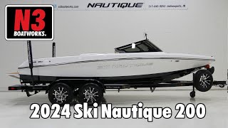 2024 Ski Nautique 200  Mystic WhiteJet Black  Walk Through  N3 Boatworks [upl. by Aifas]