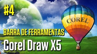 Tutorial CorelDraw barra de ferramentas  parte 4 [upl. by Meeharb111]