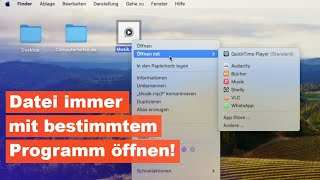 Apple Mac Datei IMMER mit bestimmtem Programm öffnen [upl. by Zeke]