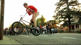 BMX OSS STREET RIDE IN LA WITH SHAWN MAC [upl. by Nahtanoy]