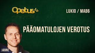 Pääomatulojen verotus [upl. by Hyo542]