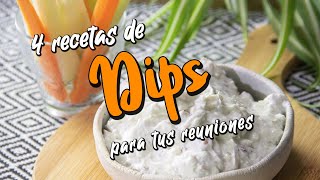 4 recetas de DIPS para tus reuniones  Cocina Delirante [upl. by Fairleigh]