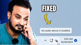 How to Fix NO AUDIO Device Installed in Windows 1011 NEW  No Output Device Found [upl. by Alyt334]