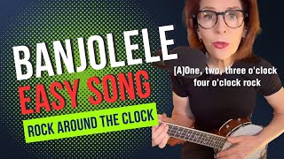 Easy Banjolele Song for Beginners shorts [upl. by Odiug417]